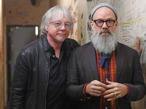 Mike Mills and Michael Stipe of R.E.M (Victoria Jones/PA)