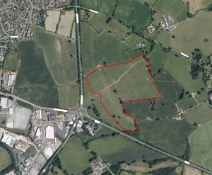 A map of the proposed site