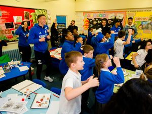 Supporting image for story: Kieran Gibbs and Sam Field get Q&A grilling from local school - WATCH 