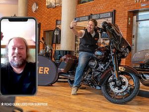 Supporting image for story: Retired Rugeley grandfather scoops £22,000 Harley Davidson from 75p competition ticket 