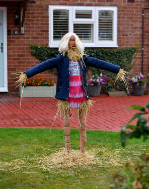 A Barbie scarecrow has been produced by one resident