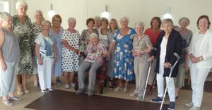 Sylvia Enefer (Middle with glasses) and fellow former employees of the Wolverhampton Telephone Exchange.