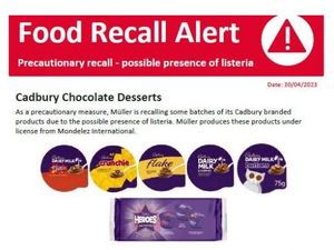 Supporting image for story: Müller recalls six Cadbury desserts over listeria concerns
