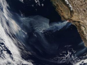 Supporting image for story: These images from NASA show how serious the California wildfires are