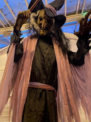 A 12ft witch was one of the scariest features