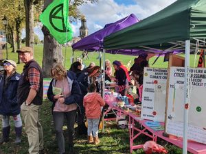 Supporting image for story: Extinction Rebellion activists' Change is Now bus visits Shrewsbury