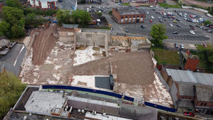 KIDDERMINSTER COPYRIGHT  TIM STURGESS EXPRESS STAR 02/05/2024   Drone shots of the former Woolworth's site on Worcester street, Kidderminster..