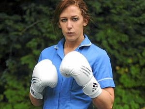 Supporting image for story: Nurse gives knock-out jabs in the boxing ring