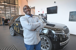 Linford Christie visited the JLR site in Wolverhampton as part of Black History Month