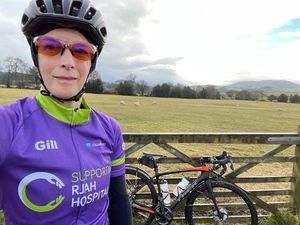 Supporting image for story: Surgeon Gill saddles up for charity ride