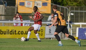 Action from Walsall's pre-season opener with Leamington