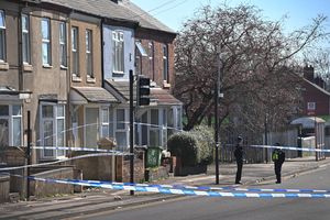 Walsall Police at the scene of a murder on Bloxwich Road/Norfolk Place where a 22-year-old was  stabbed.