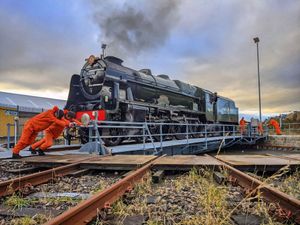 Supporting image for story: Express steam loco Royal Scot to run through Shropshire on Tuesday - when and where to see it