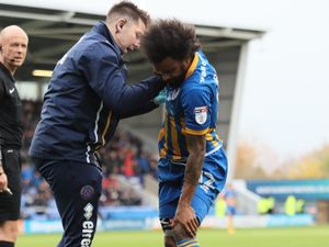 Supporting image for story: Junior Brown to miss rest of Shrewsbury Town season with cruciate knee injury