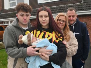 Supporting image for story: Kingswinford couple who had baby boy on Christmas Day without a home since April