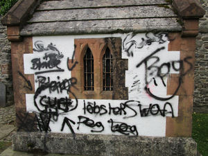 Supporting image for story: Anger after graffiti vandals hit buildings