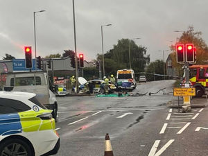 Supporting image for story: Police officer taken to hospital after Brierley Hill rush hour crash