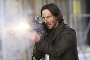 Supporting image for story: Action! It's all guns blazing on movie set with Keanu