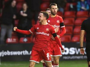 Supporting image for story: Liam Kinsella enjoys a rare Walsall goal