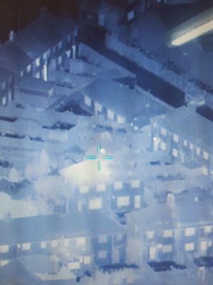 This image of the property was taken from a police helicopter