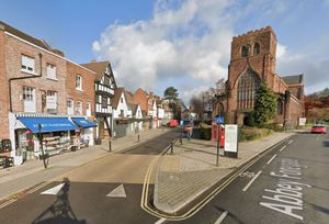 The location of the planned bike hire scheme on Abbey Foregate (Google)