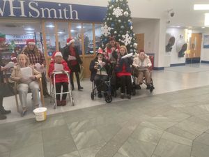 Residents from HC-One’s Sedgley Court Care Home at Russells Hall Hospital Market & Light Switch-On