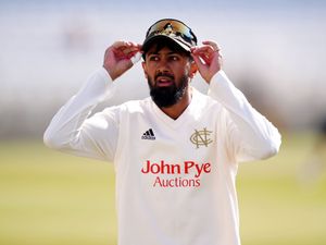 Nottinghamshire’s Haseeb Hameed during day one of the Rothesay County Championship match against Essex at Trent Bridge