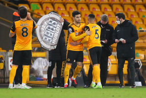 Wolverhampton Wanderers' Rayan Ait-Nouri comes on for Marcal (PA)