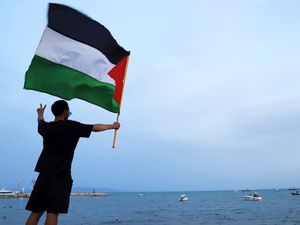 Supporting image for story: Activist group says drone hit Gaza aid boat in Tunisia, authorities deny attack