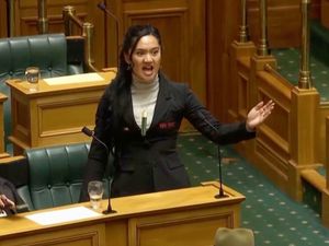 Supporting image for story: New Zealand parliament suspends three Maori Party politicians over haka protest