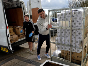 Supporting image for story: Ex-Wolves skipper Danny Batth delivers hundreds of food parcels to Russells Hall Hospital