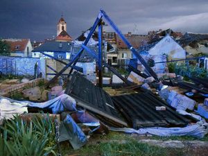 Supporting image for story: One dead, hundreds injured by rare tornado in Czech Republic