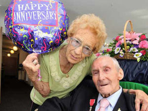 Supporting image for story: D-Day survivor toasts 70 years of marriage