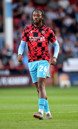 Romaine Sawyers is on trial with former club Walsall and played in the second half.