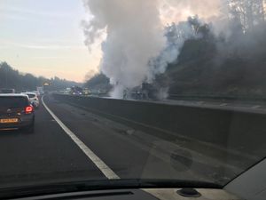 Firefighters dealing with the blaze. Picture: VehicleFit Ltd