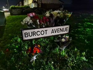 Tributes left at the scene on Burcot Avenue
