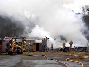 Supporting image for story: Blaze drama at ex-British Legion site