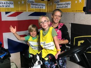 Supporting image for story: Telford mother's 65km lockdown treadmill trek for charity