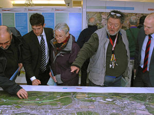 Supporting image for story: Newtown bypass plans go on show