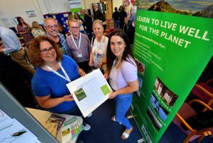 Cllr Tracy Pincher, Allan Wilson – Chair of Save our Shropshire, Pete Vinall – Chair of Highley Parish Council, Cllr Eileen Moore, and Holly Cordey – Highley Parish Council clerk.