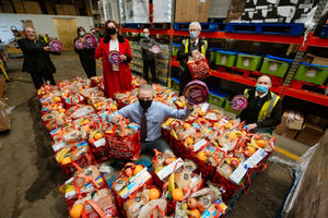 December 18, 2020 - Food parcels provided by Stans Superstore in conjunction with Lakelands Academy and Lakeside Coaches of Ellesmere