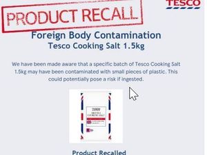 Supporting image for story: Tesco recalls salt product because possible presence of plastic makes it 'unsafe to eat'
