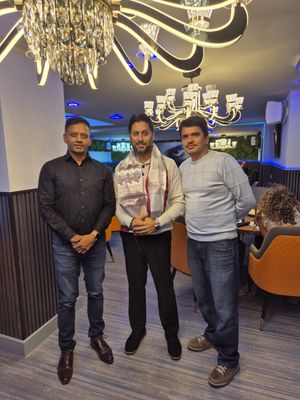 Picture L to R Bikram Kharel, Shaz Saleem, Prem Regmi 