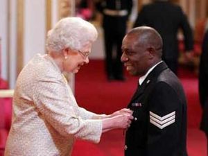 Supporting image for story: Telford policeman jokes with 'the boss'