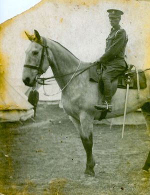 George Herbert Victor Hall of the Staffordshire Yeomanry
