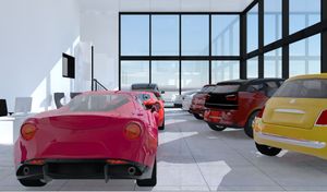 Inside the proposed Carlton Motors showroom