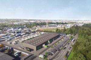 An artist's impression of the new depot in Hickman Avenue, Wolverhampton. Pic: City of Wolverhampton Council/BPN Architects. Permission for reuse for all LDRS partners.