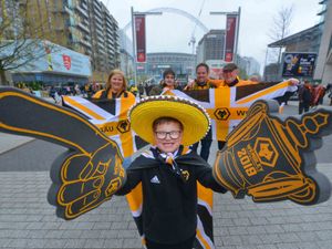 Supporting image for story: Wolves at Wembley: Supporters breathe in FA Cup atmosphere - GALLERY
