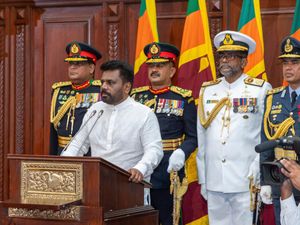 Supporting image for story: Anura Kumara Dissanayake sworn in as Sri Lanka’s new president