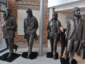 The Beatles statues at Theatre Severn
